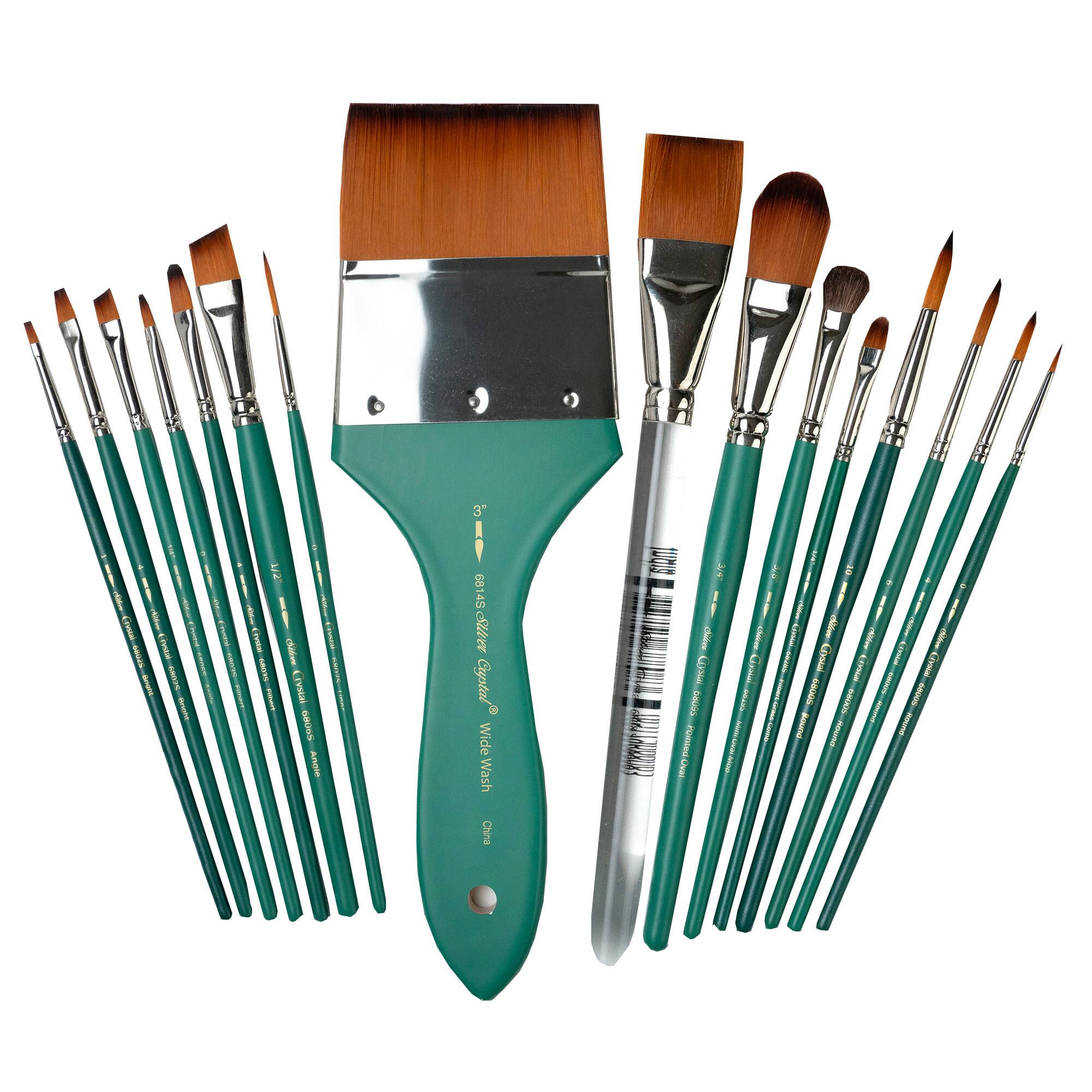 Silver Brush Limited Crystal Must Haves Brush Set